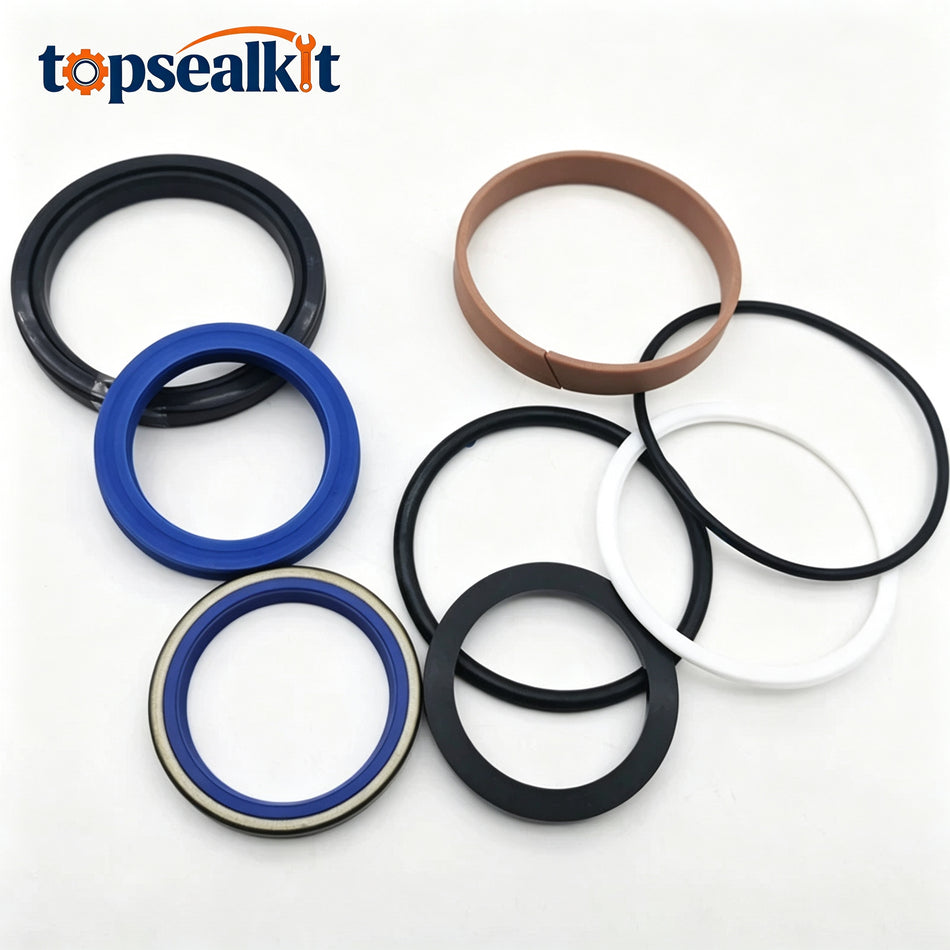 Hydraulic Cylinder Seal Kit Compatible with Komatsu WB150-2 Backhoe Loader - Boom Cylinder Rebuild Repair Kit Replace OEM 878000486