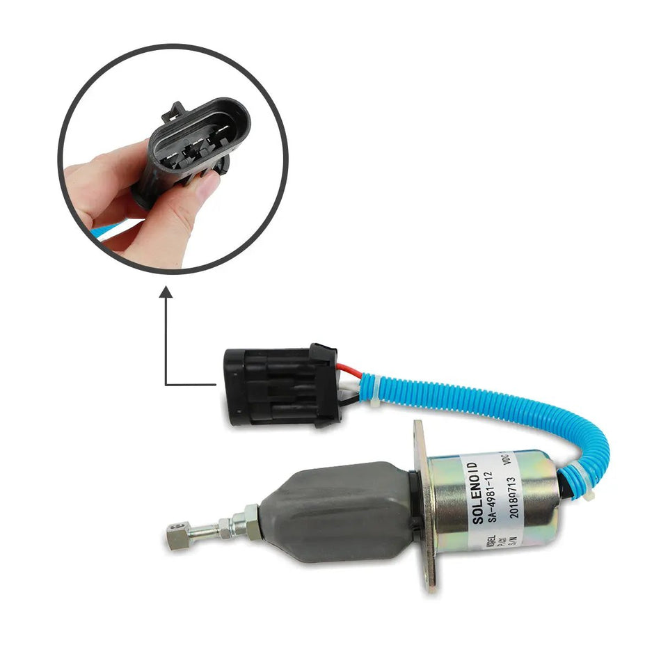 Topsealkit 3800723 fuel shut-off solenoid, for Cummins Engine - image 2