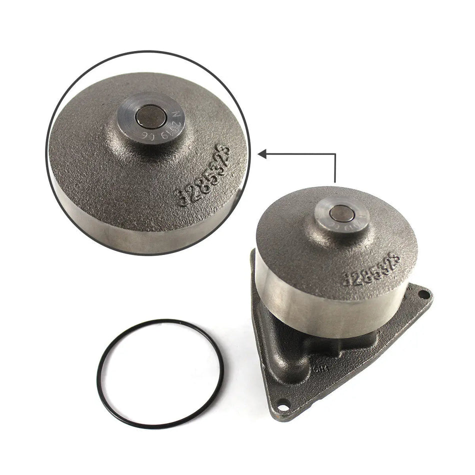 3802973 Water Pump with Cover for Hyundai R300-5 R290LC-7 Excavator - image 2