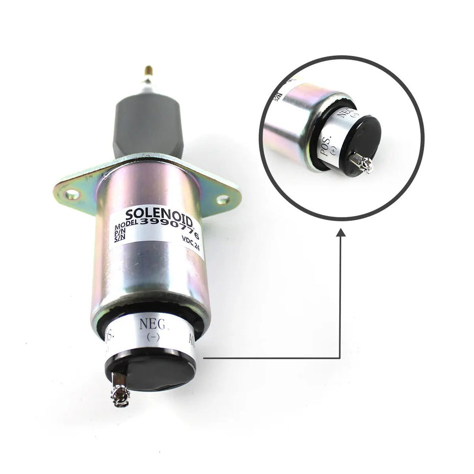 3906776 fuel shut-off solenoid for Cummins 4BT 6C Engine - image 2