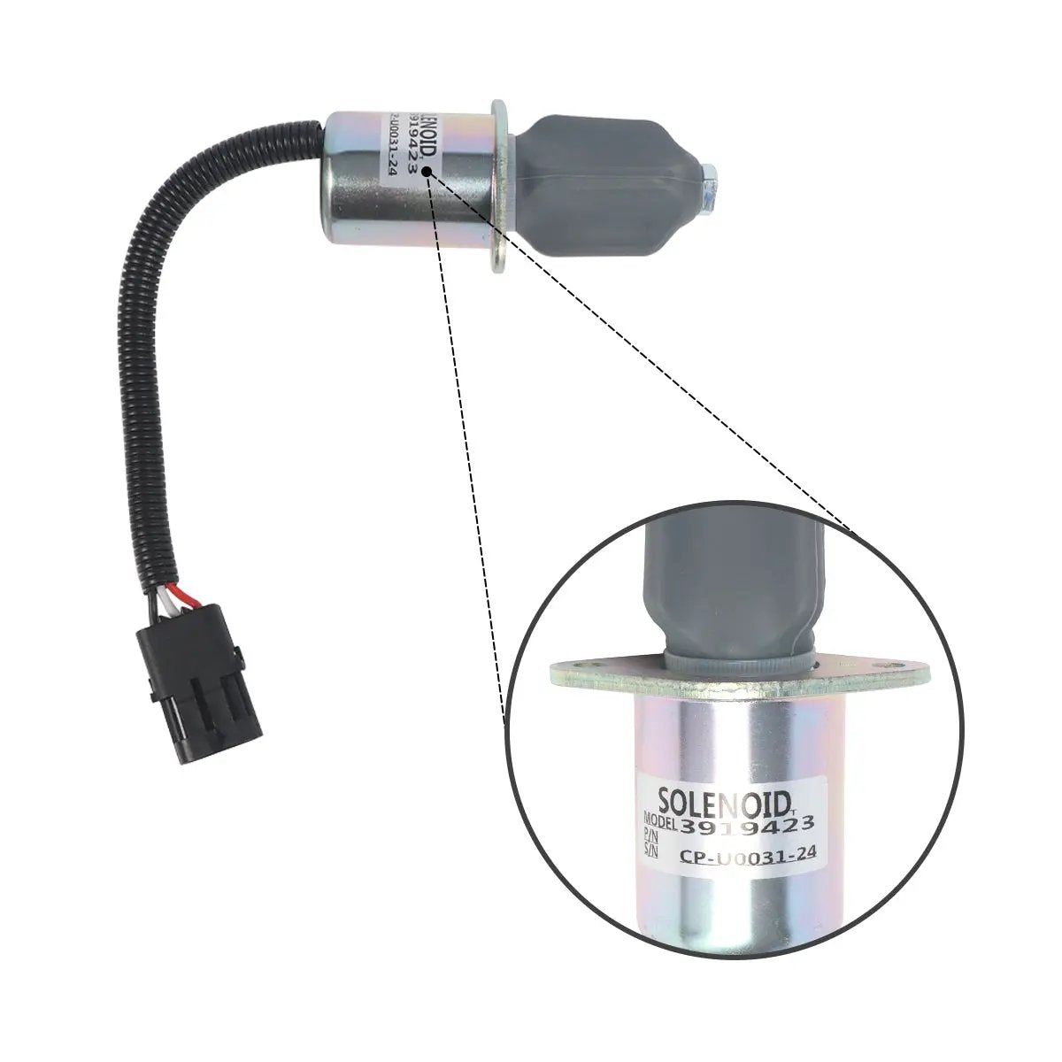 3931196 fuel shut-off solenoid for Cummins Engine - image 3