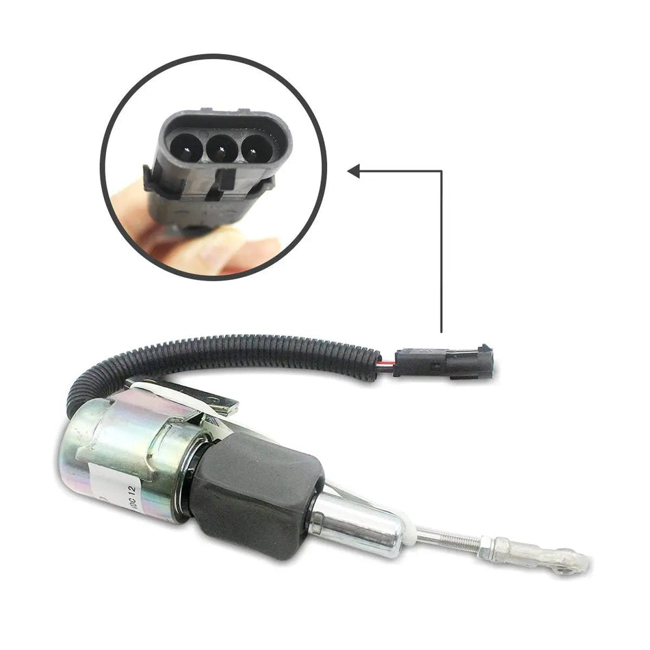 fuel shut-off solenoid 3932529 for Cummins 4BT/6BT Engine - image 2
