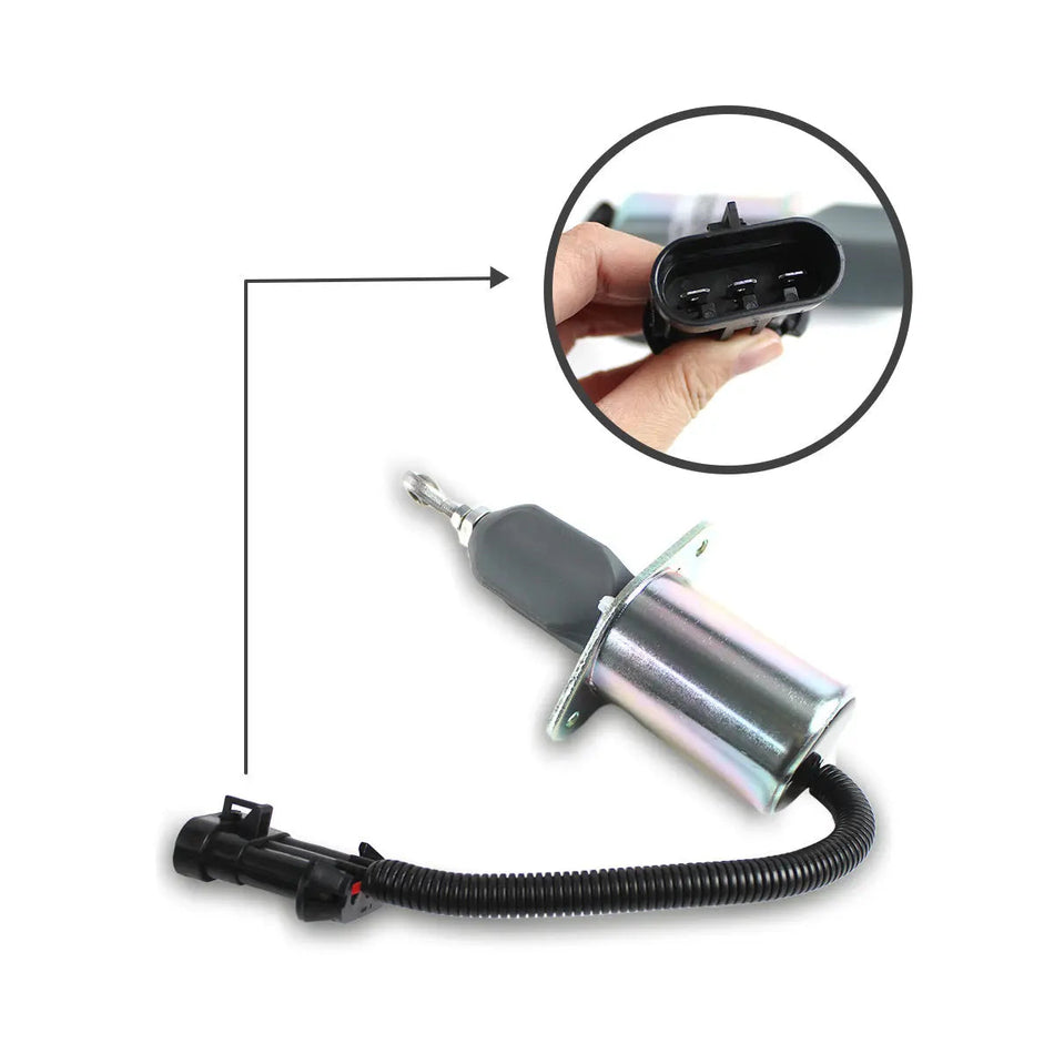 fuel shut-off solenoid 3936026 for Cummins 6 CT Engine - image 2