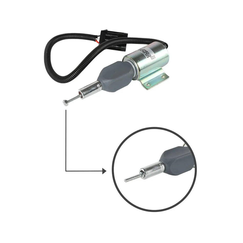 fuel shut-off solenoid 3990771 for Cummins Engine - image 2