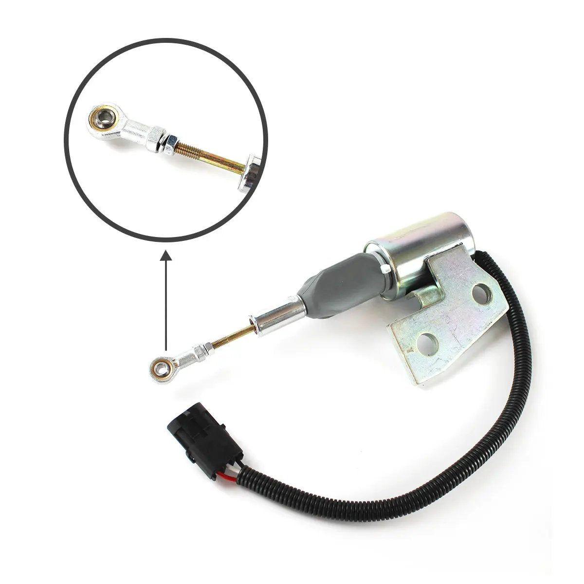 SA-4941-24 fuel shut-off solenoid for Cummins 4BT Engine Hyundai R130 - image 3