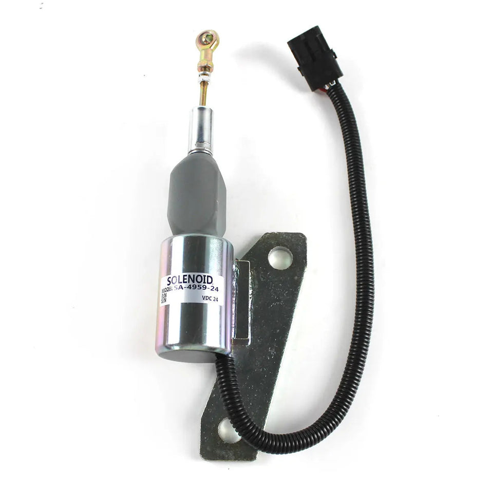 fuel shut-off solenoid SA-4959-24 for Hyundai R225-7 R220-5 Excavator