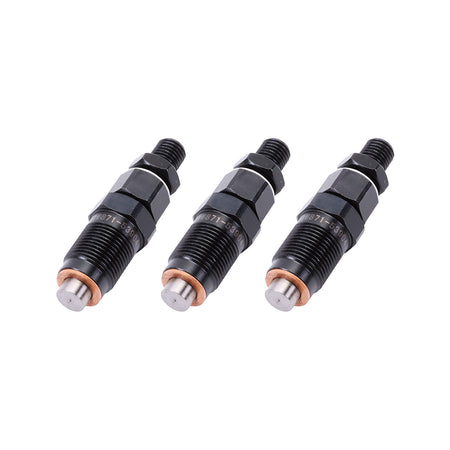 3-Pack Fuel Injector 16871-53904 Compatible with Kubota Engine D902 D722 Z482 Tractor RTV900 BX1870 BX2360