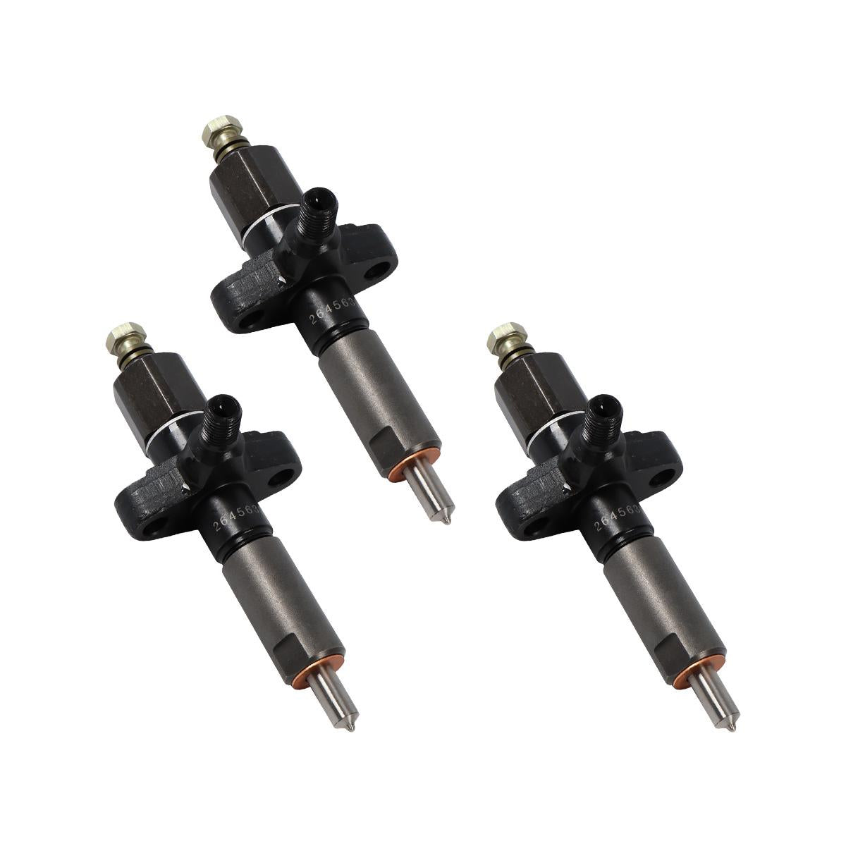 3-Pack Fuel Injector 2645630 Compatible with Perkins 3.1524 D3.152 Engine Massey Ferguson Tractor 135 145 148 230 240 250 550 560