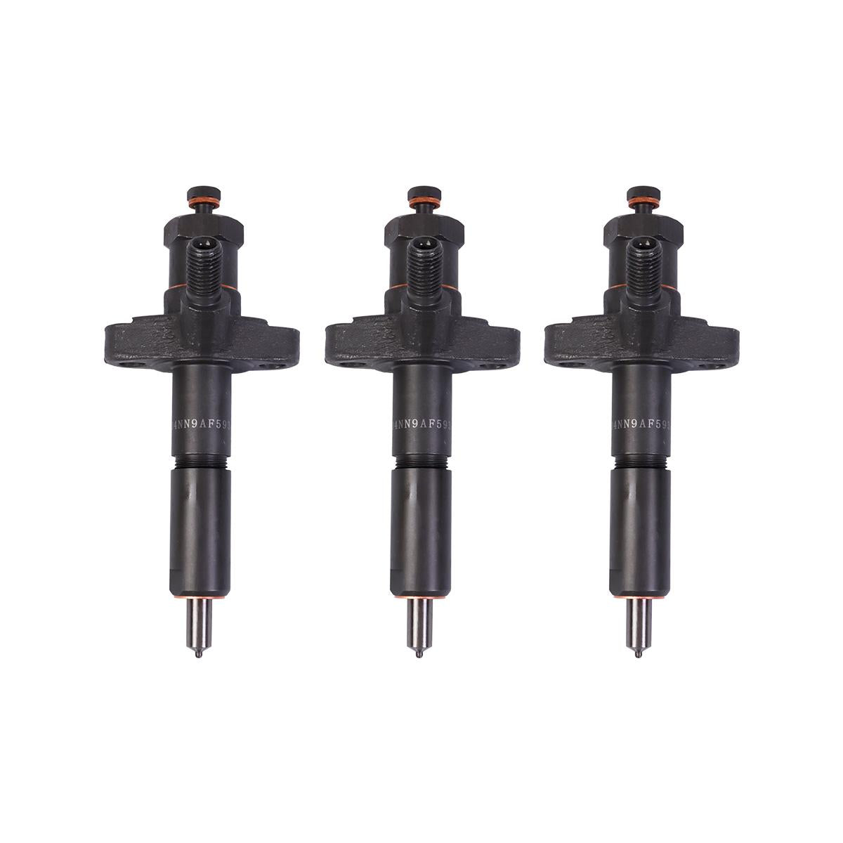 3-Pack Fuel Injector D4NN9AF593A Compatible with New Holland Ford Tractor 231 2600 3600