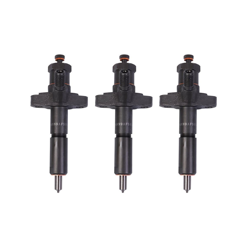 3-Pack Fuel Injector D4NN9AF593A Compatible with New Holland Ford Tractor 231 2600 3600