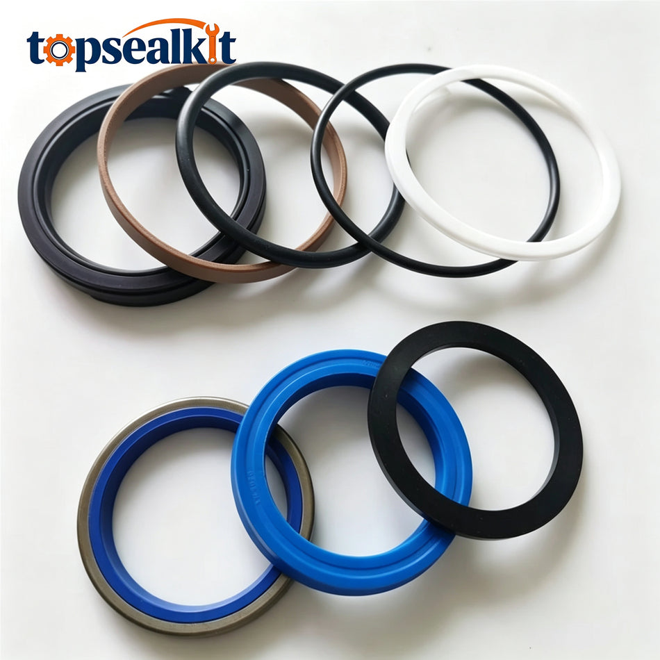 Hydraulic Cylinder Seal Kit Compatible with Komatsu WB140-2 Backhoe Loader - Bucket Cylinder Rebuild Repair Kit Replace OEM 878000487
