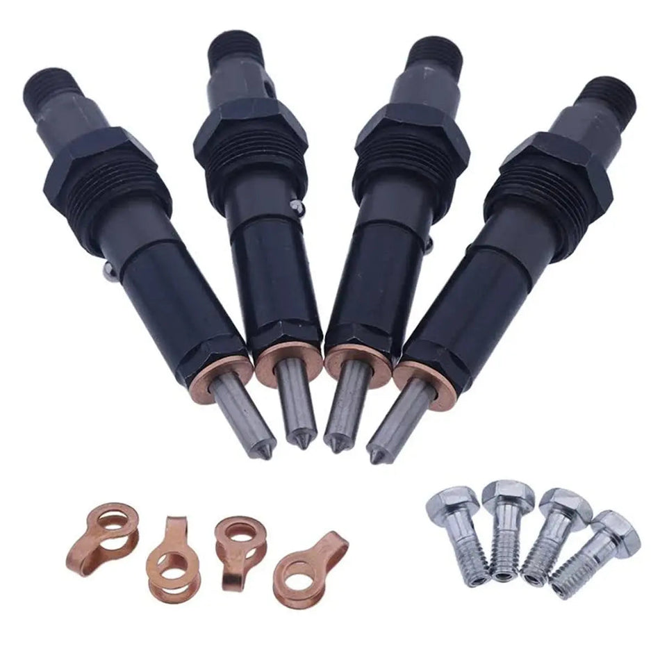 4-Pack Fuel Injector 3349084 3802978 4089267 Compatible with Cummins Engine 4B3.9 4BTA3.9