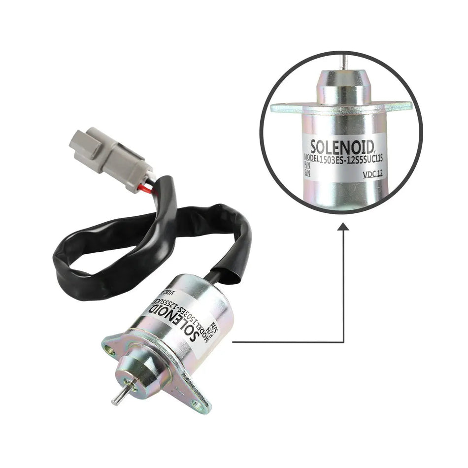 41-6383 fuel shut-off solenoid for Yanmar Engine - image 2