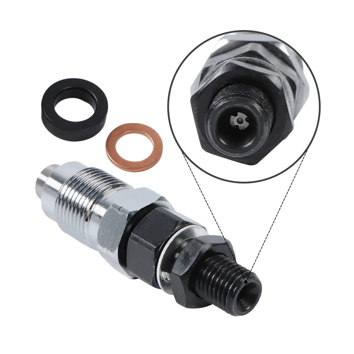 4-Pack Fuel Injector 16419-53900 16419-53905 Compatible with Kubota Engine D1503 D1503-T