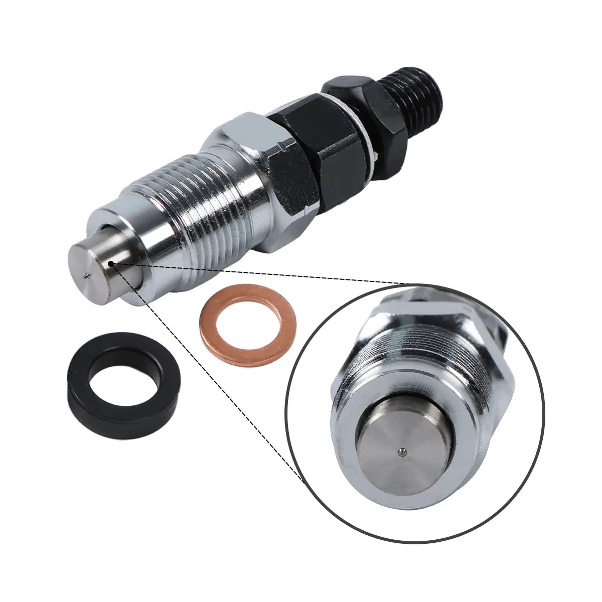 4-Pack Fuel Injector 16419-53900 16419-53905 Compatible with Kubota Engine D1503 D1503-T