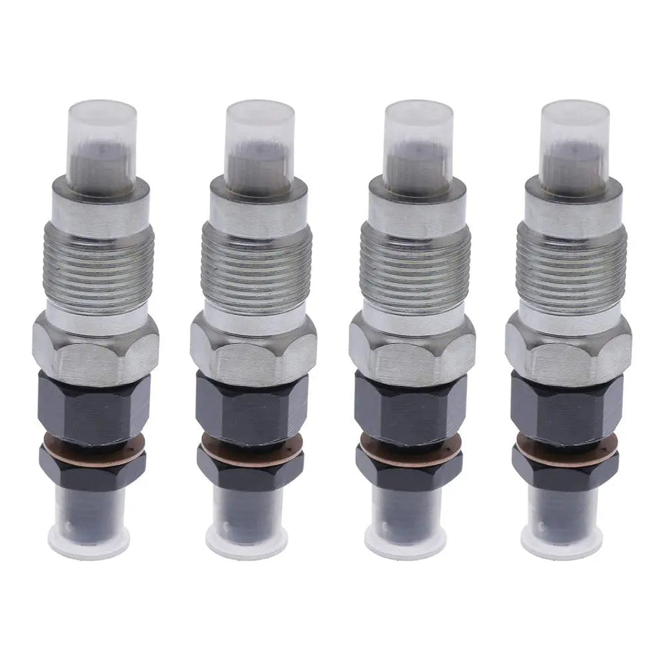 4-Pack Fuel Injector 1C010-53010 Compatible with Kubota V3 V3300 V3600T V3800 Engine