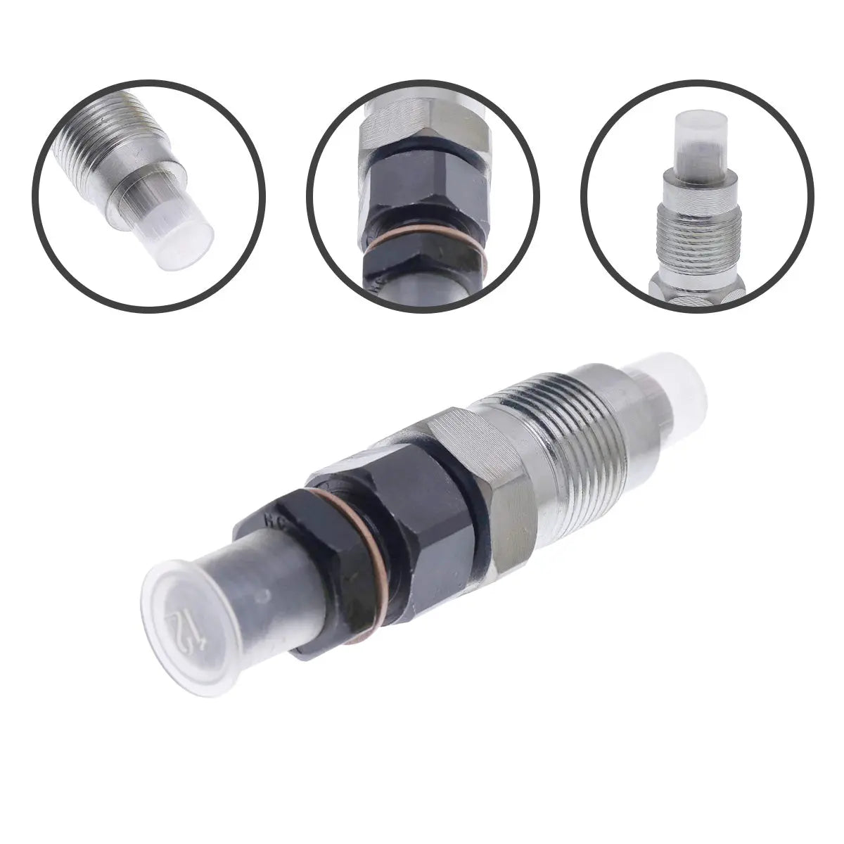 4-Pack Fuel Injector 1C010-53010 Compatible with Kubota V3 V3300 V3600T V3800 Engine