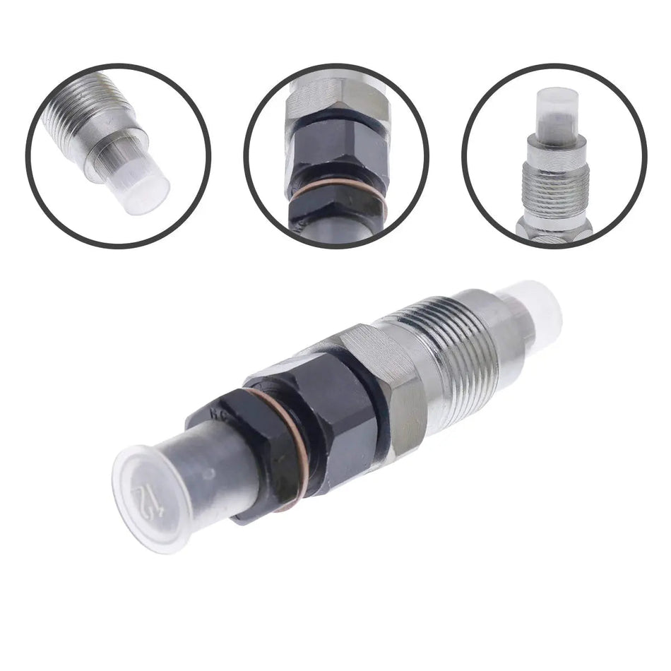 4-Pack Fuel Injector 1C010-53010 Compatible with Kubota V3 V3300 V3600T V3800 Engine