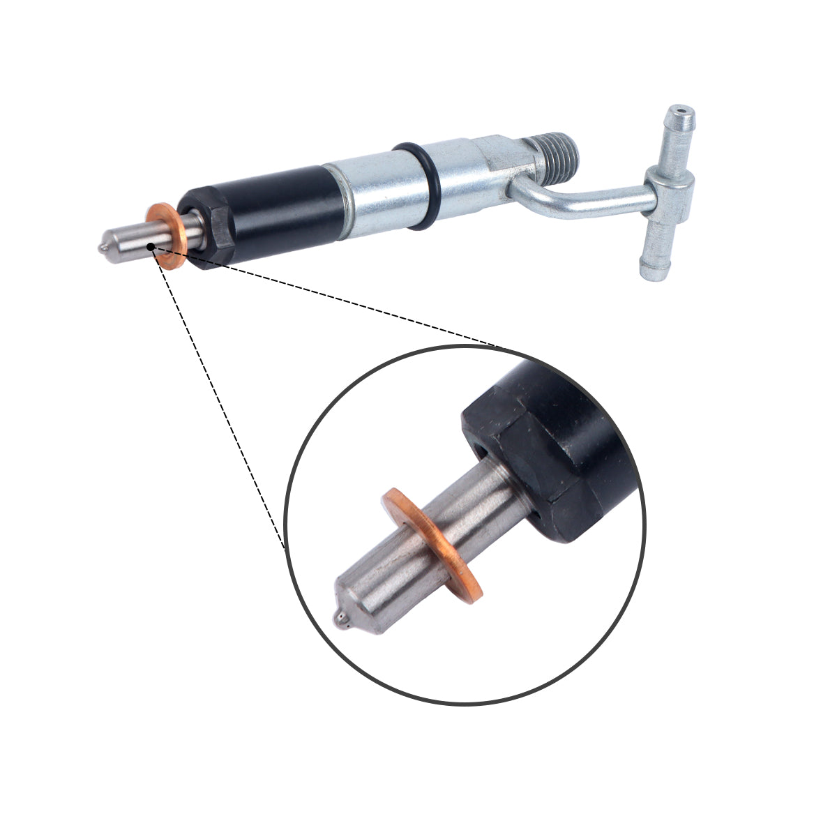 4-Pack Fuel Injector 216-5478 Compatible with Caterpillar CAT 236B 246C 252B 256C 262C 267B