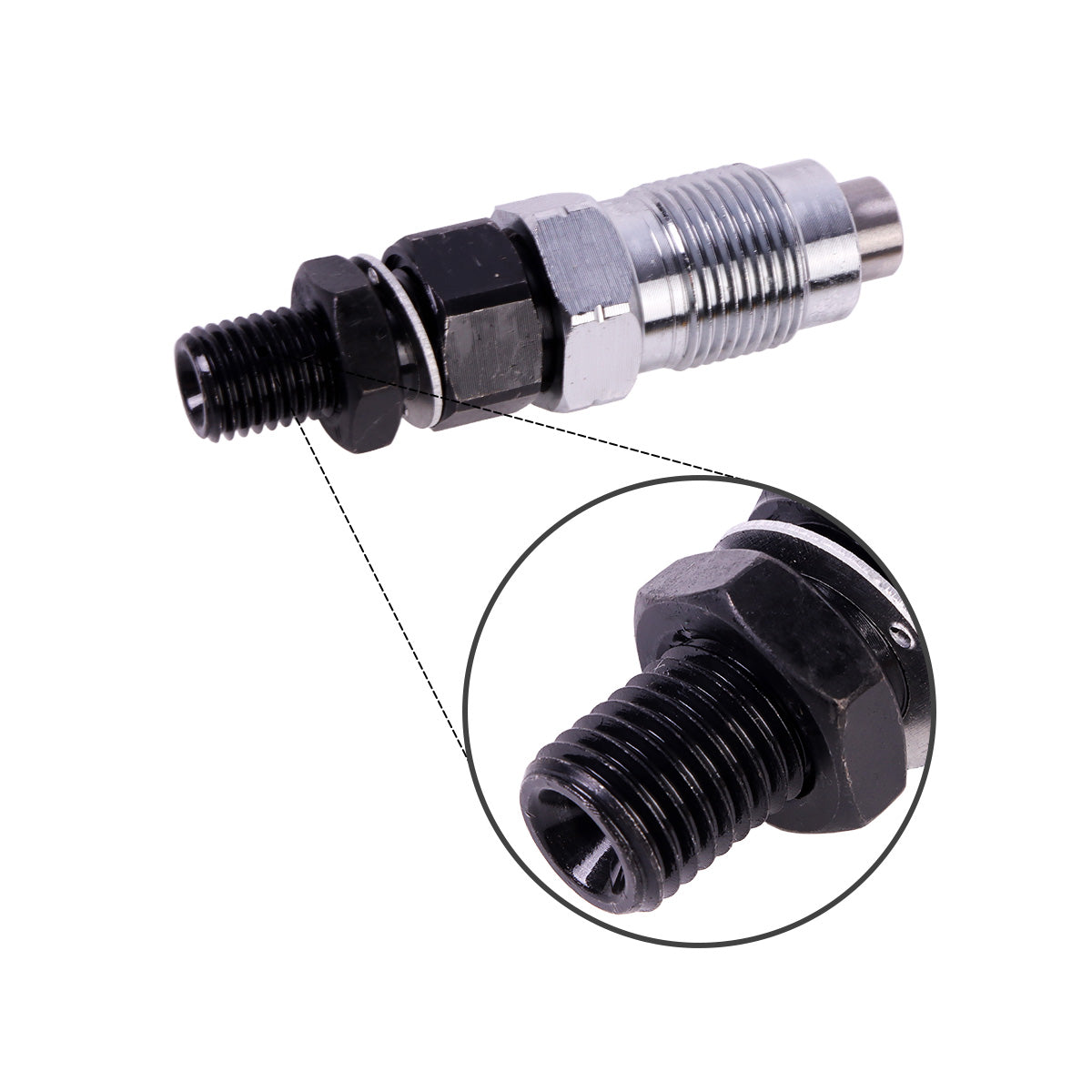 4-Pack Fuel Injector 23600-UD020 Compatible with Toyota 1DZ 1DZ-III 3Z 15Z 7FD35-45 Engine