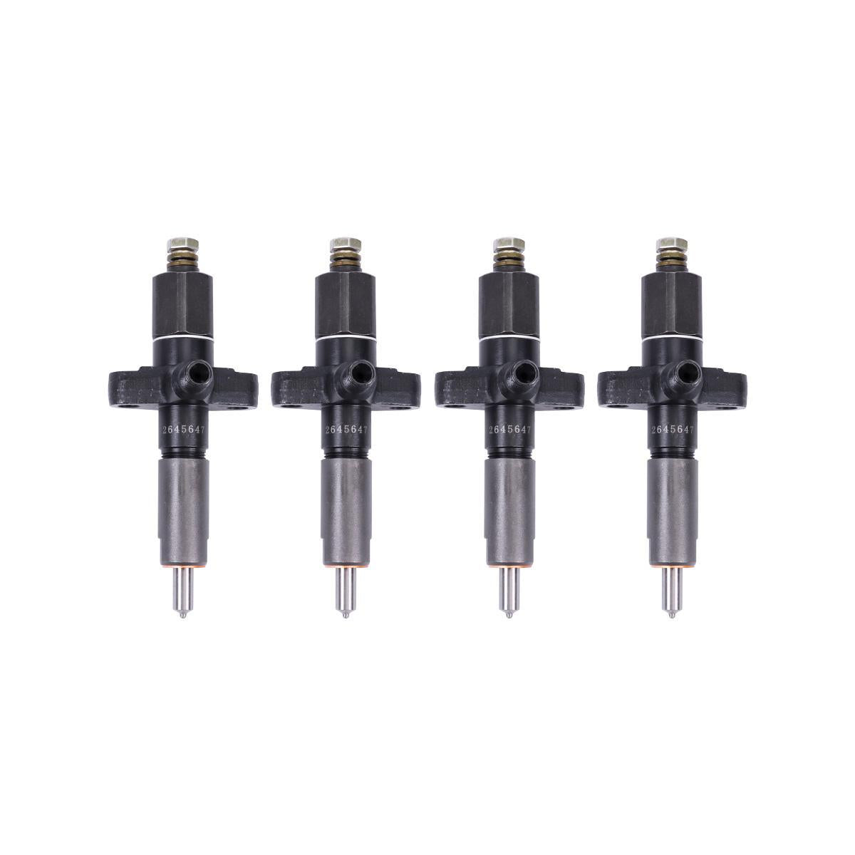 4-Pack Fuel Injector 2645647 Compatible with Perkins 4.236 T4.236 Engine