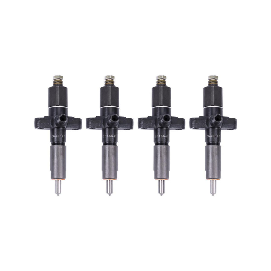 4-Pack Fuel Injector 2645647 Compatible with Perkins 4.236 T4.236 Engine