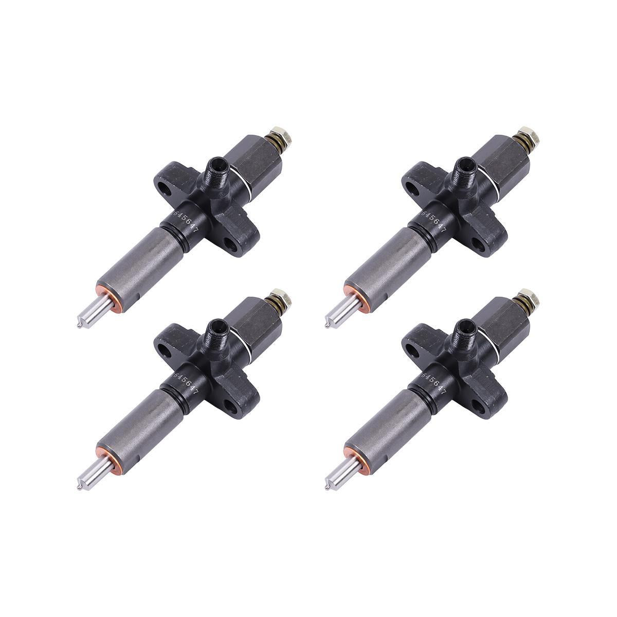 4-Pack Fuel Injector 2645647 Compatible with Perkins 4.236 T4.236 Engine