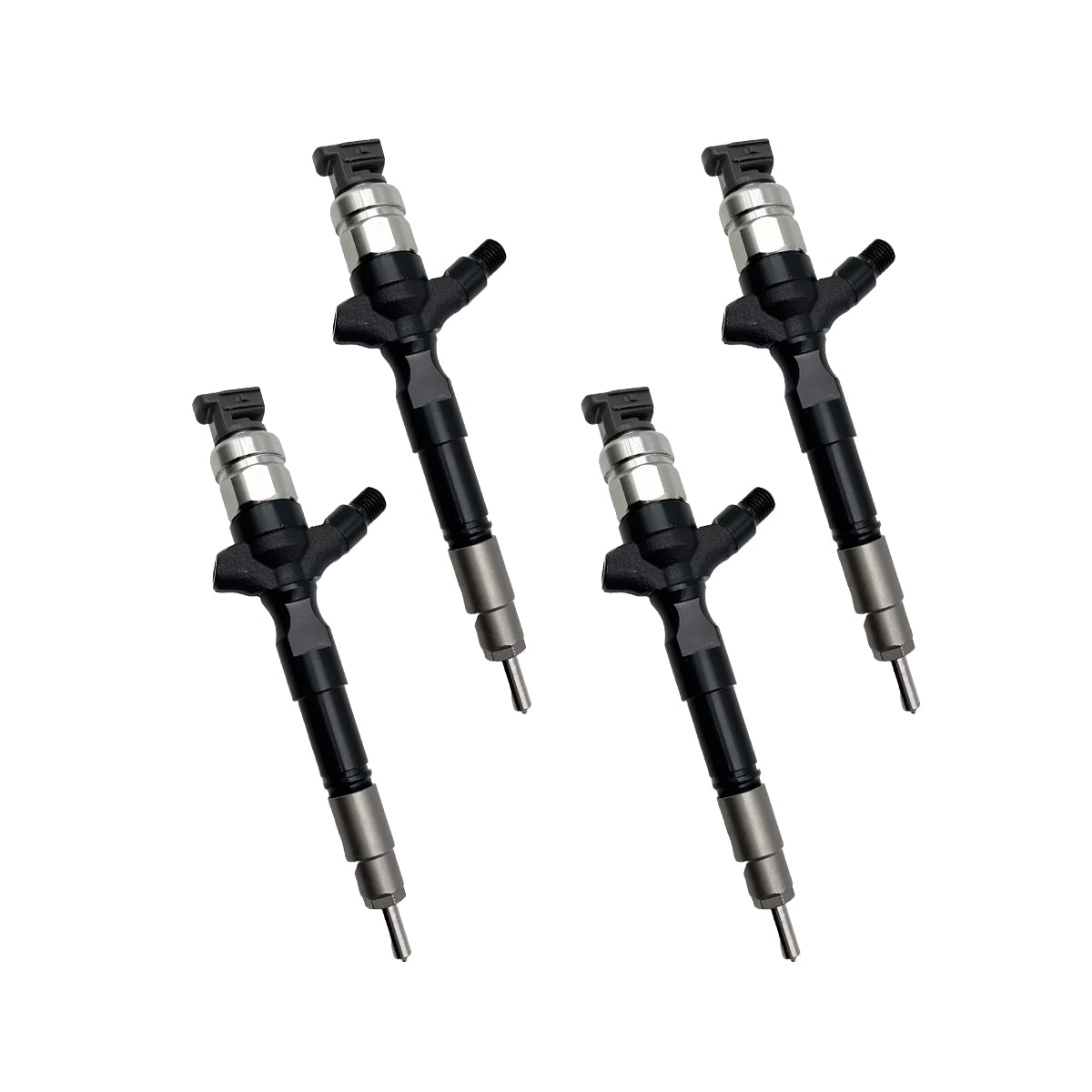 4-Pack Fuel Injector 295050-0460 2950500460 Compatible with Toyota Hilux 1KD-FTV 2KD-FTV D-4D