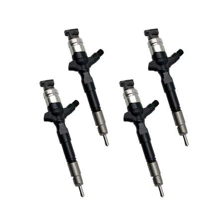 4-Pack Fuel Injector 295050-0460 2950500460 Compatible with Toyota Hilux 1KD-FTV 2KD-FTV D-4D