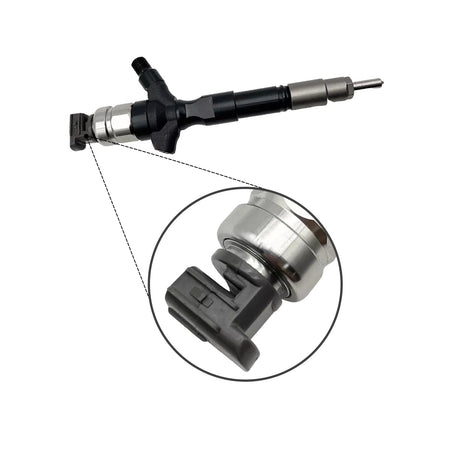 4-Pack Fuel Injector 295050-0460 2950500460 Compatible with Toyota Hilux 1KD-FTV 2KD-FTV D-4D