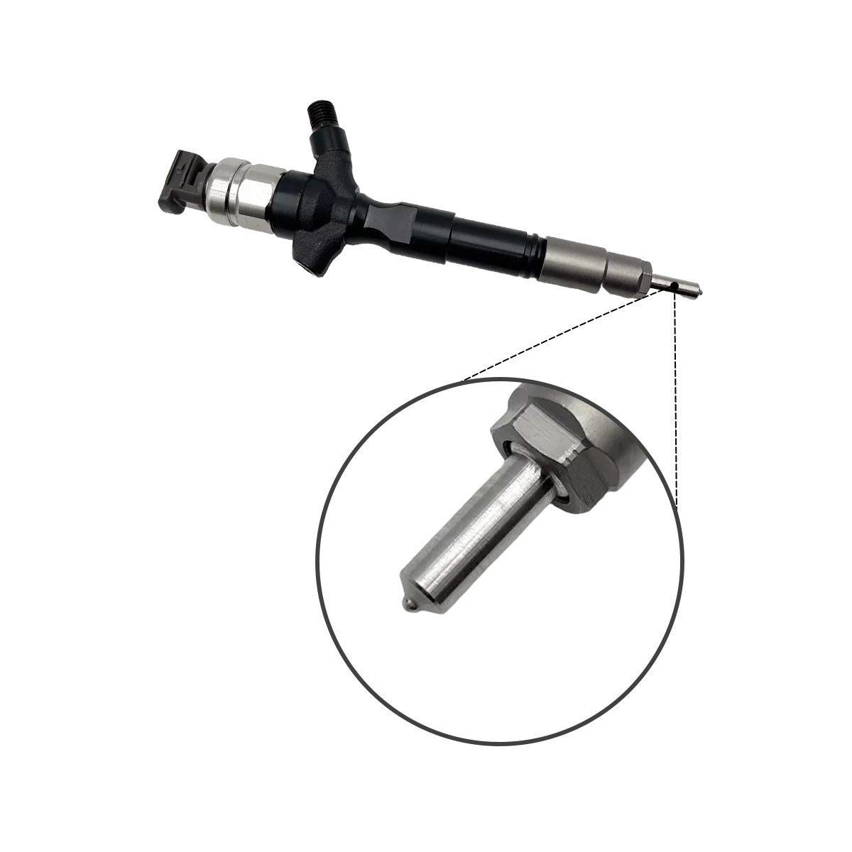 4-Pack Fuel Injector 295050-0460 2950500460 Compatible with Toyota Hilux 1KD-FTV 2KD-FTV D-4D
