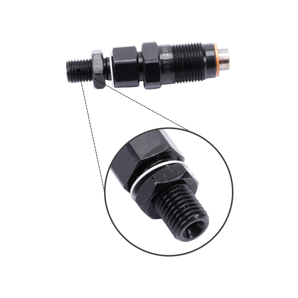 4-Pack Fuel Injector 8971296140 Compatible with Isuzu 4LE1 4LE2 Engine