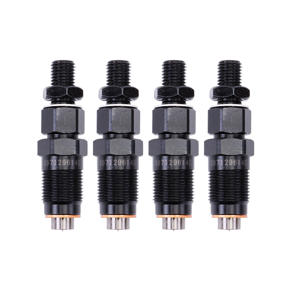 4-Pack Fuel Injector 8971296140 Compatible with Isuzu 4LE1 4LE2 Engine