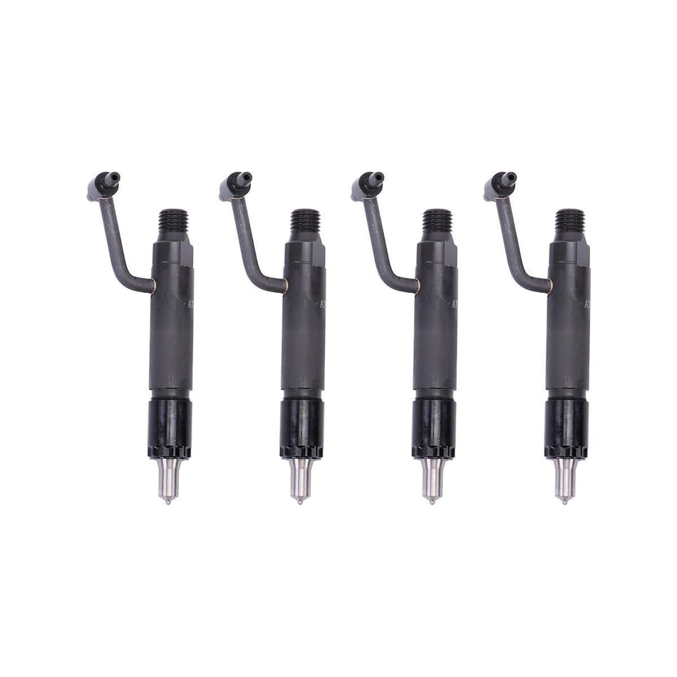 4-Pack Fuel Injector AT110293 Compatible with John Deere 790 870 1070 4300 Yanmar Engine 3TNE84 3TNE88