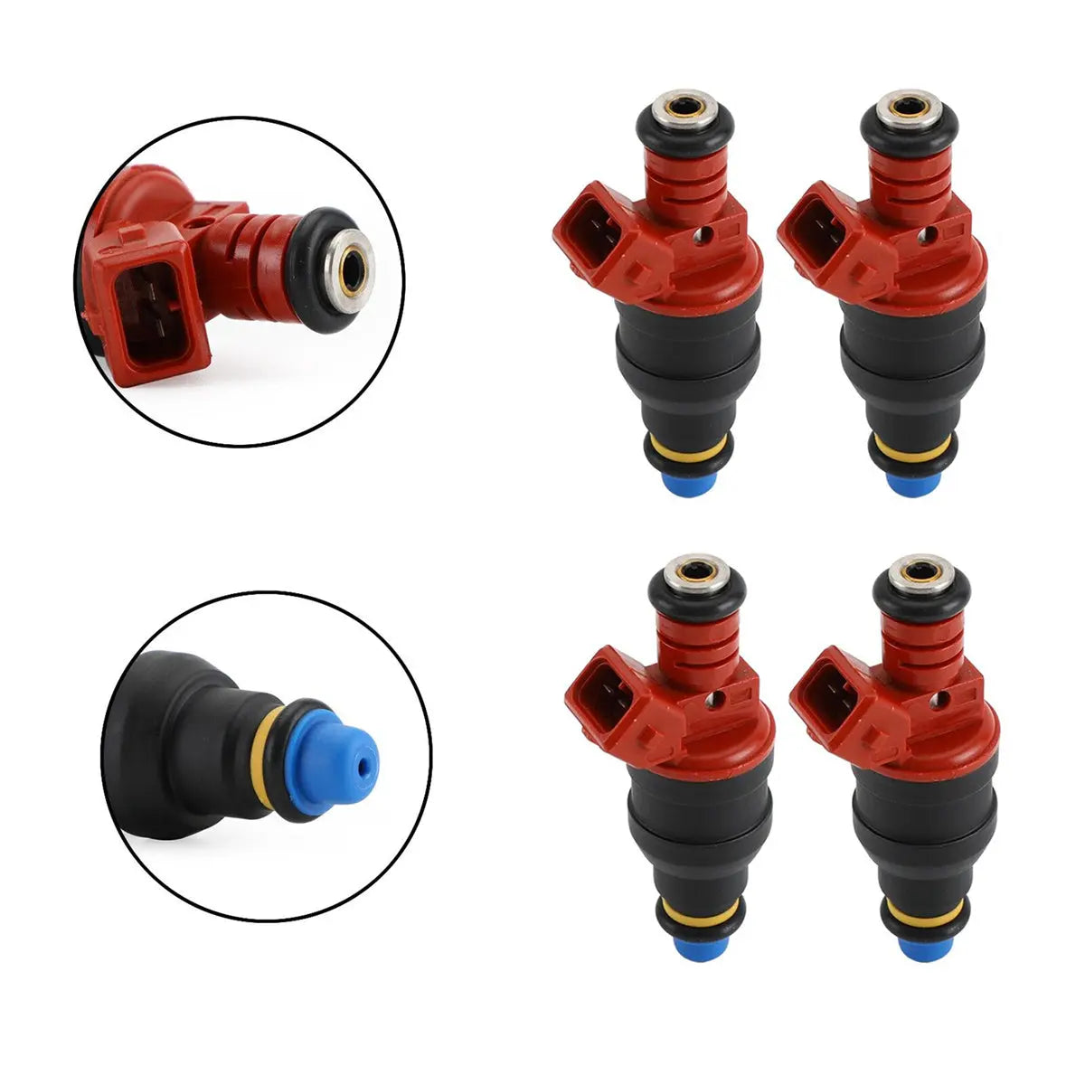 4-Pack Fuel Injectors 0280150431 Compatible with Saab 9-3 900 9000 2.0L 2.3L I4