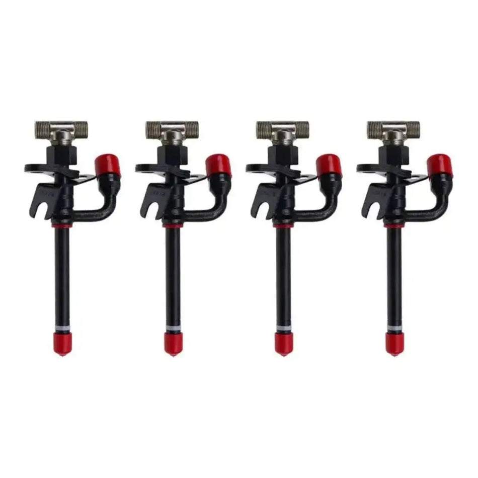 4-Pack Fuel Injector SE500820 Compatible with John Deere Engine 4045 4039 Loader 210C 310C