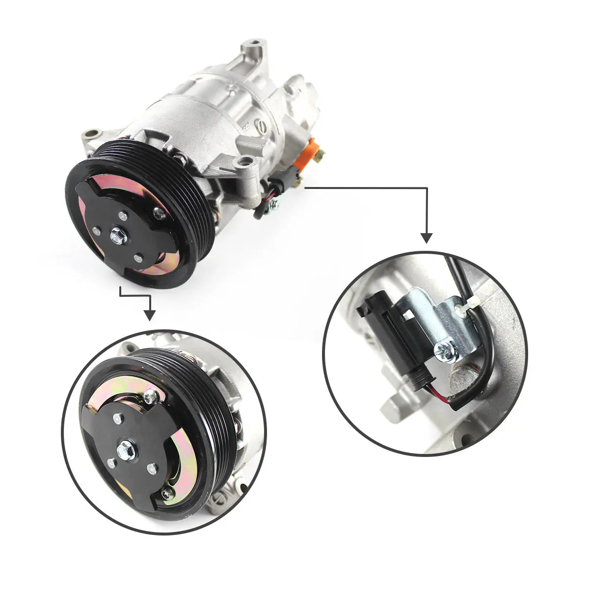 A/C Compressor 64529182793 4PK 12V CSE613 for BMW E90 - image 3