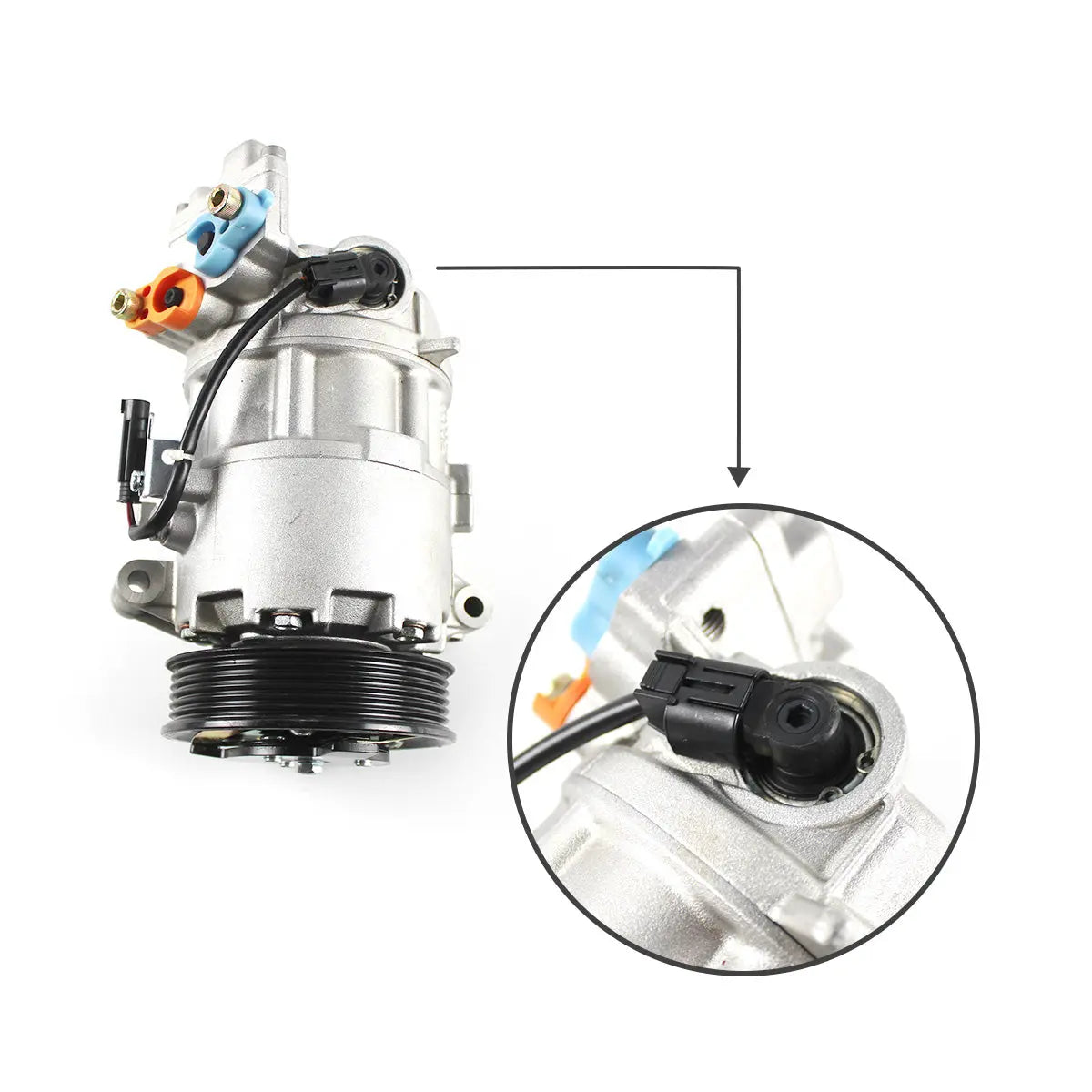 A/C Compressor 64529182793 4PK 12V CSE613 for BMW E90 - image 4