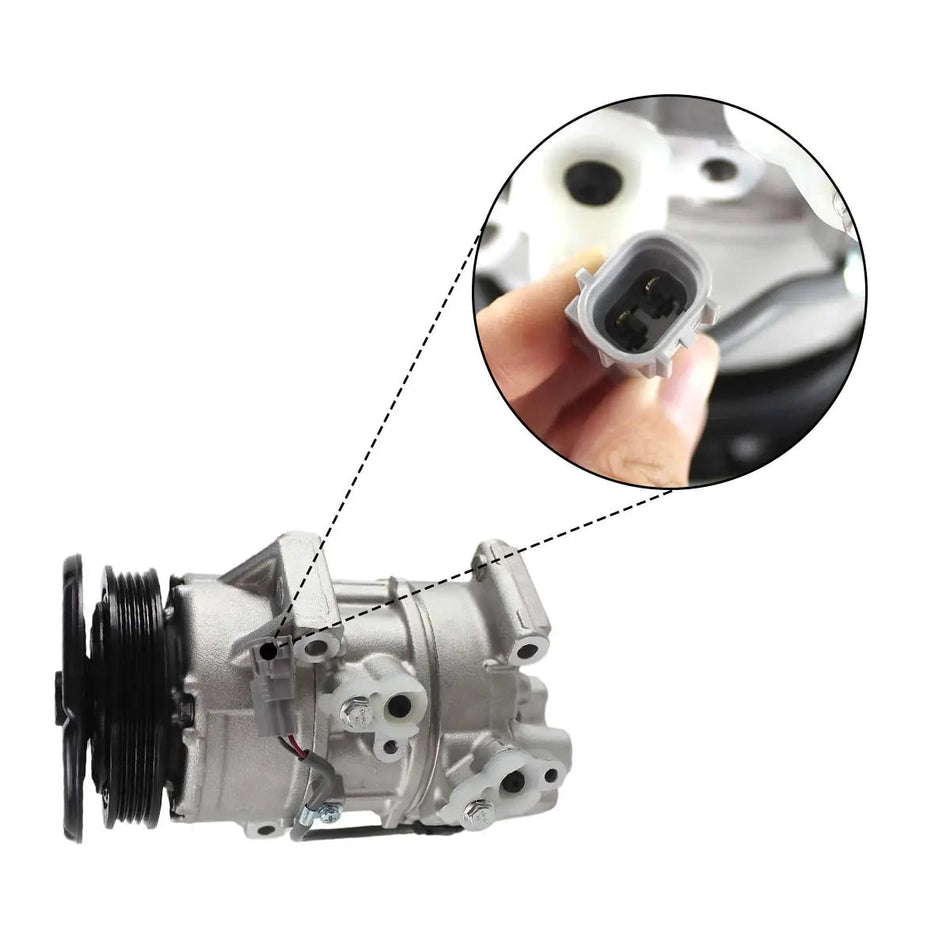 447260-1178 A/C Compressor 4PK for Toyota Yaris 2007-2013 Denso 5SE11C - image 2