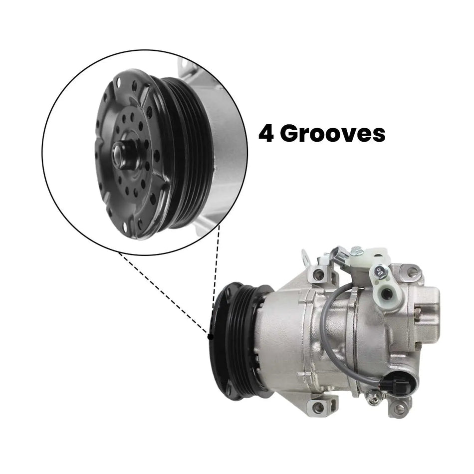 88310-52550 4PK A/C Compressor 5SER09C for Toyota Yaris 1.3 Denso 5SER09C - image 2