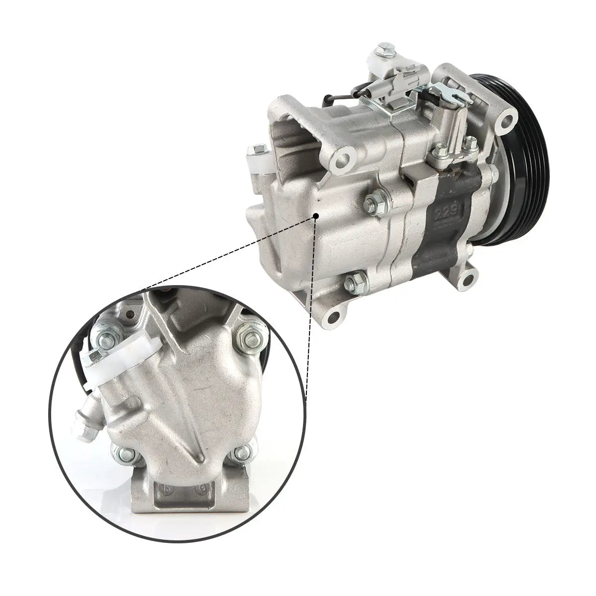 A/C Compressor 95201-63JA0 4PK 12V for Suzuki sx4 Swift III SX4 - image 2
