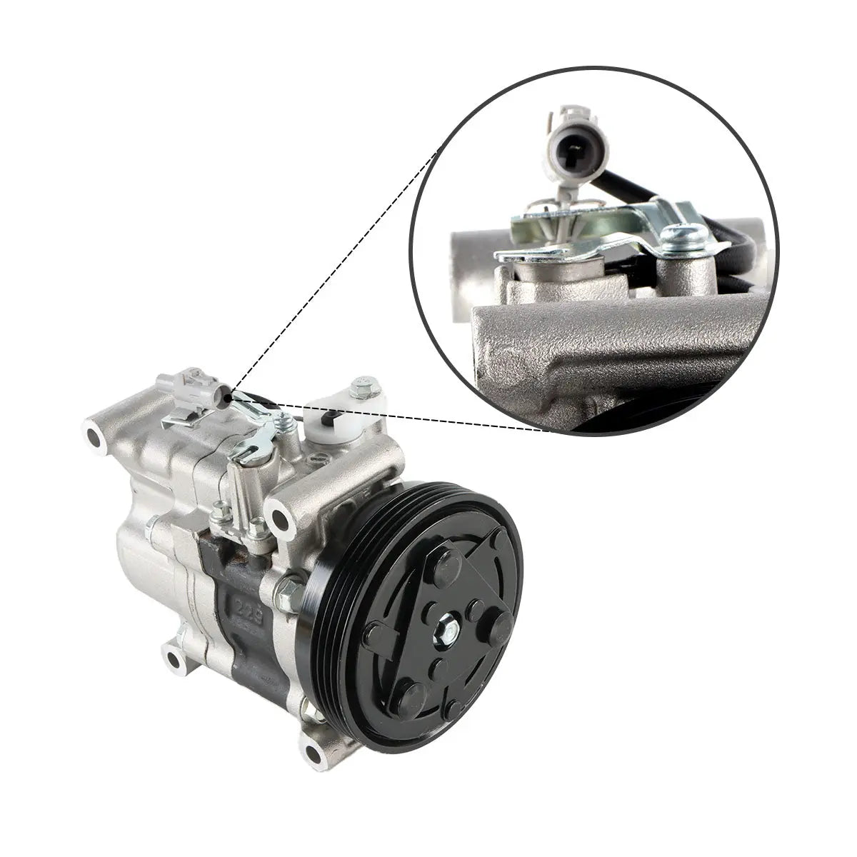 A/C Compressor 95201-63JA0 4PK 12V for Suzuki sx4 Swift III SX4 - image 3