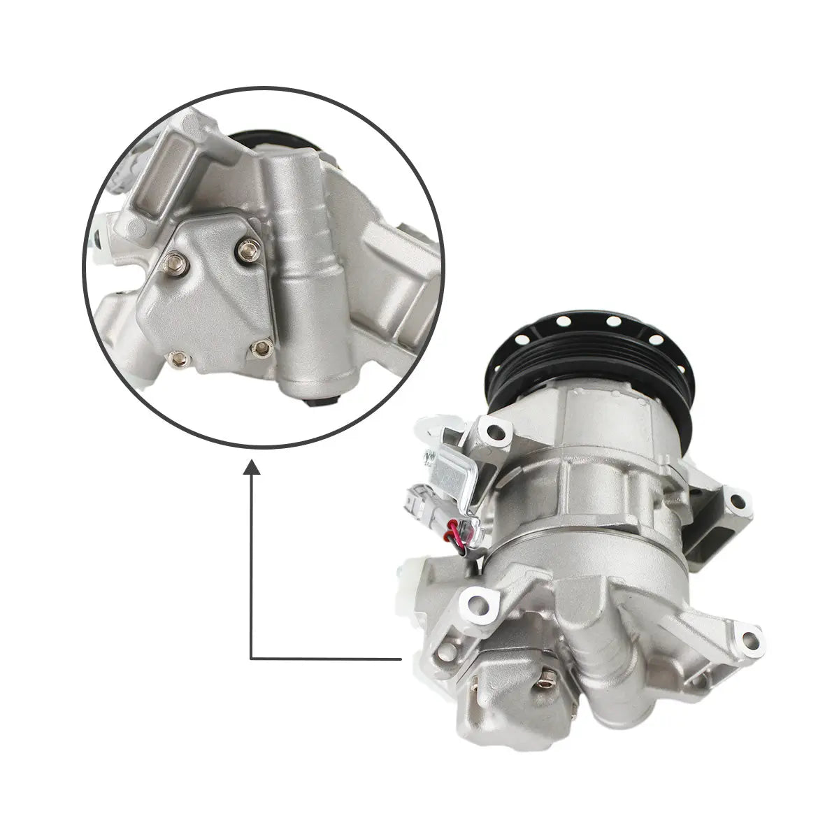 88310-52551 A/C Compressor 4PK 12V for Toyota Yaris Vitz Sienta Scion XA - image 2