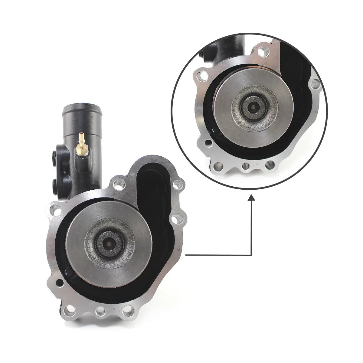 4TNV94 4TNV94T 4TNV98 Engine Water Pump for Yanmar Hyundai R80-7 R80-9 - image 2