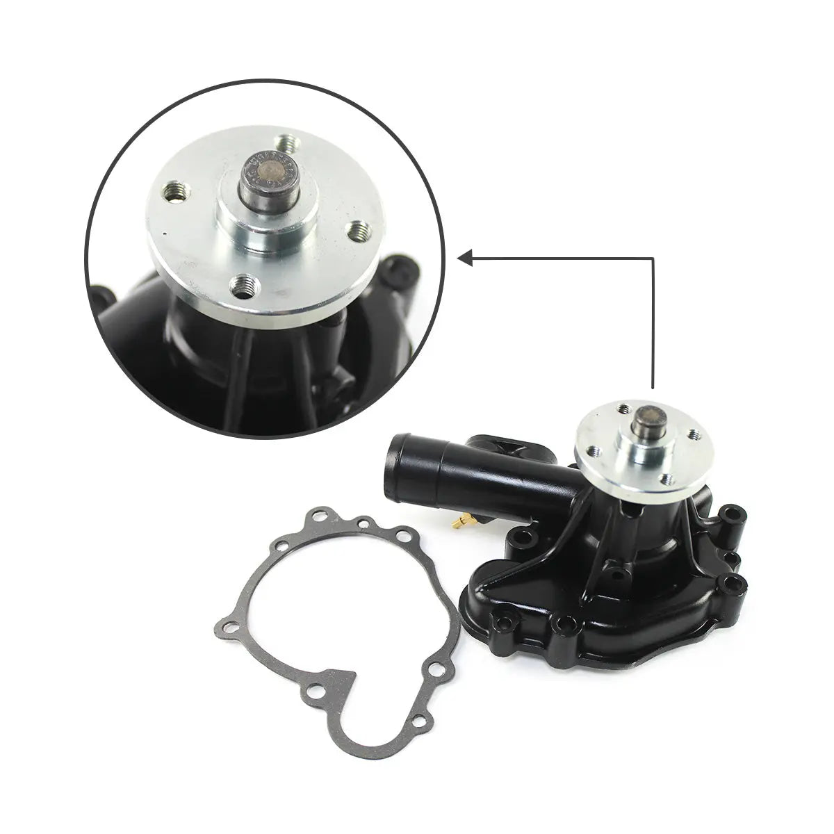 4TNV94 4TNV94T 4TNV98 Engine Water Pump for Yanmar Hyundai R80-7 R80-9 - image 3