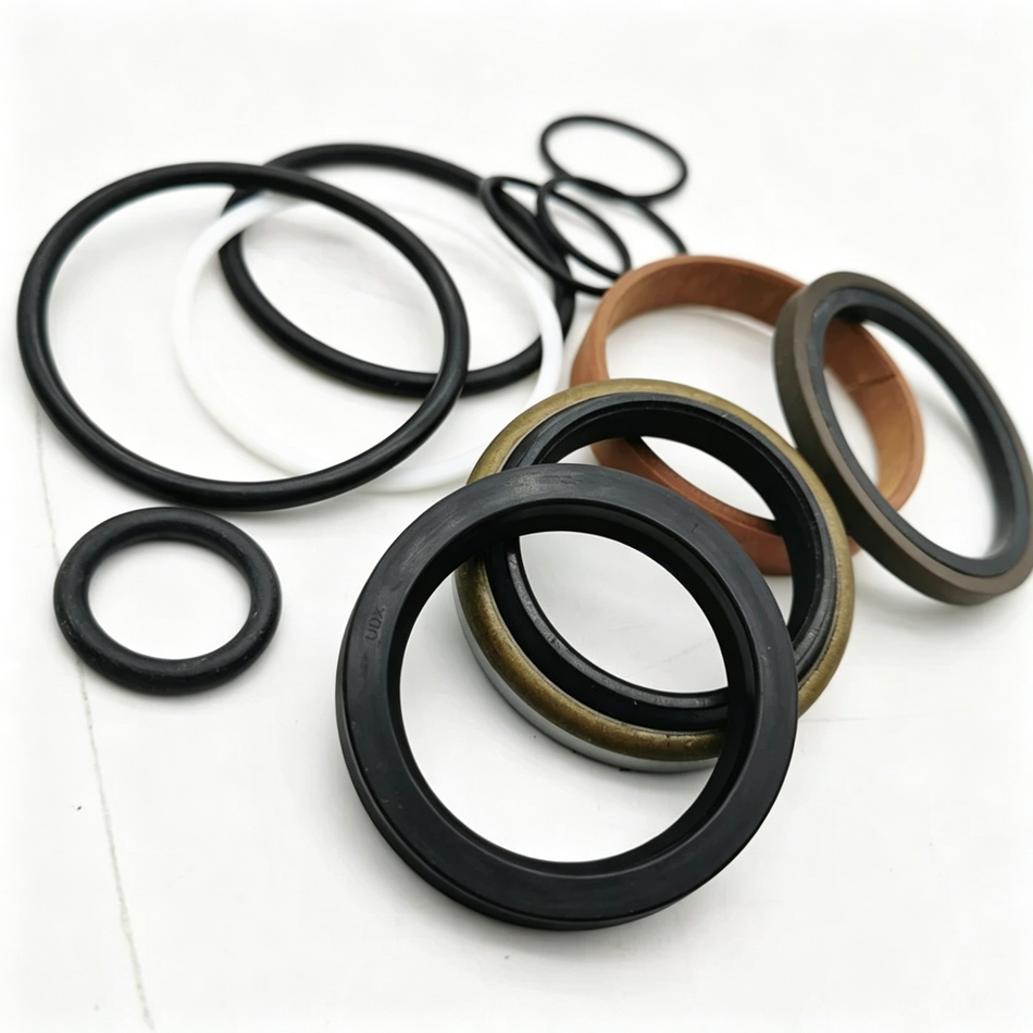 Hydraulic Cylinder Seal Kit Compatible with Komatsu GD675-5 Motor Grader - Motor Grader Steering Cylinder Rebuild Repair Kit Replace OEM 707-98-05470