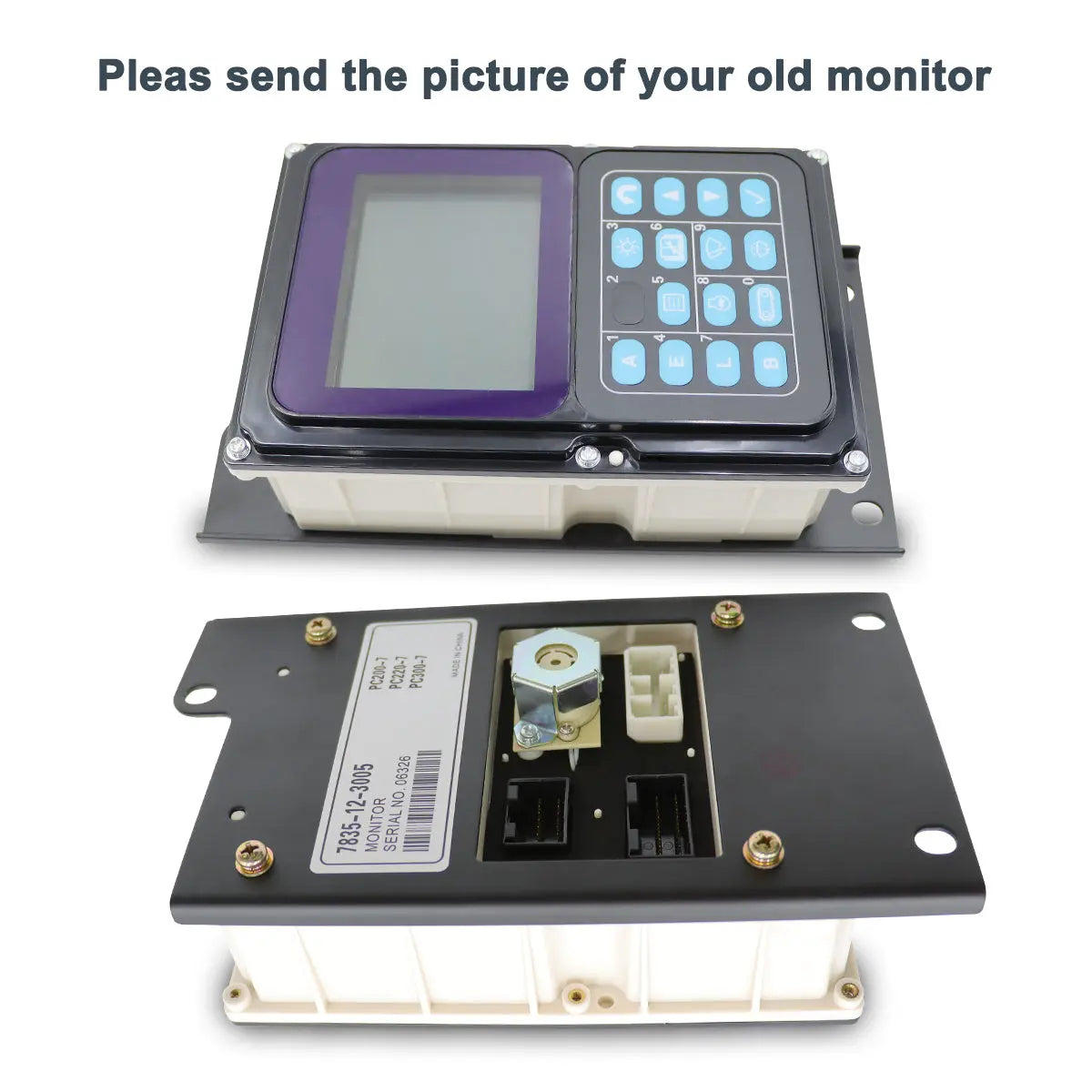 monitor display panel 7835-12-3005 for Komatsu Excavator PC360-7 PC300-7 - image 3