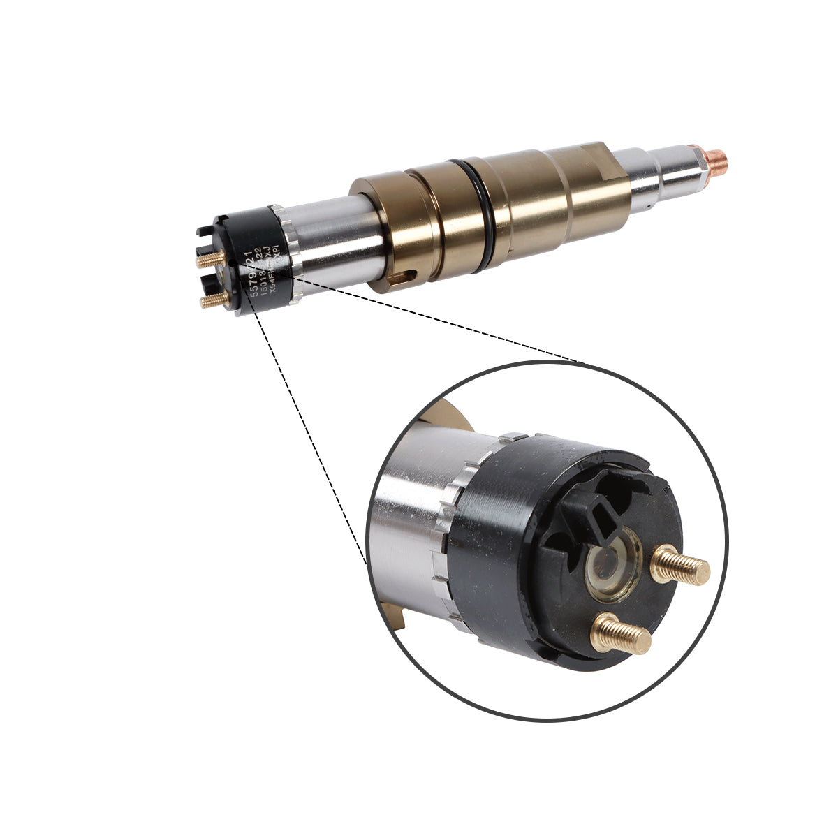 5579421 Fuel Injector with Tube Compatible with Cummins Engine X15 ISX15 QSX15 ISX12 QSK60