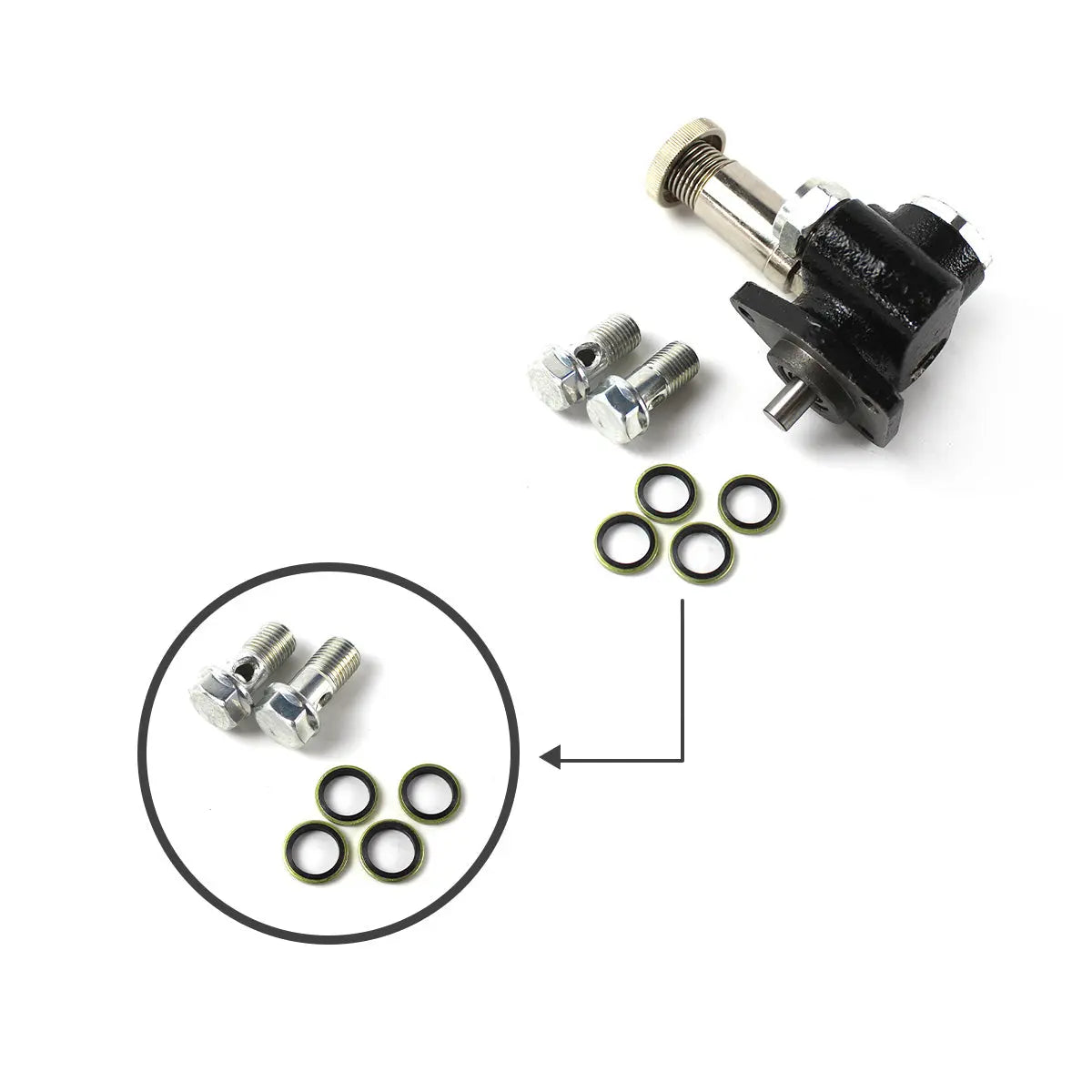 manual fuel pump 5I-7507 for Caterpillar E320B E320BL 3066 Excavator - image 3