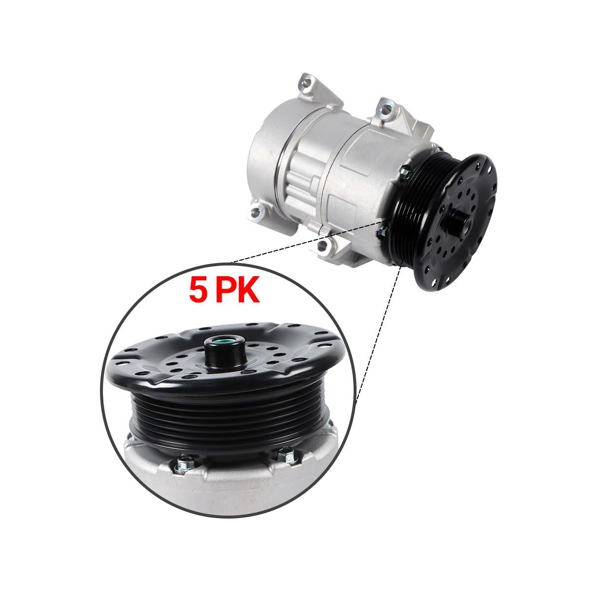 88310-05100 A/C Compressor 5PK 5SE12C for Toyota AVENSIS T25 2.0L - image 2